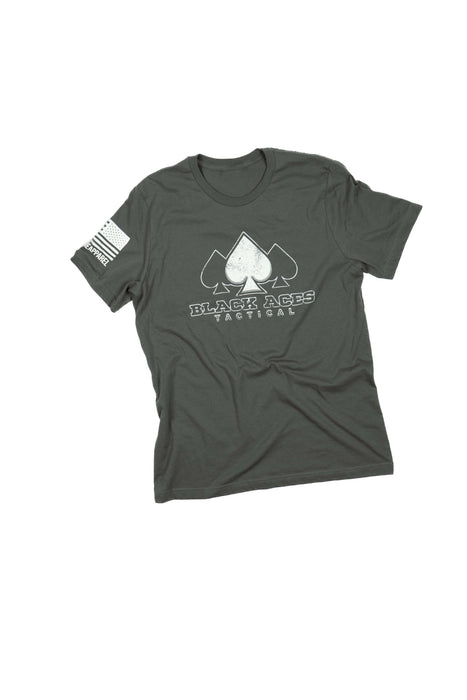 Black Aces Tactical NineLine Apparel T-Shirt (Charcoal)