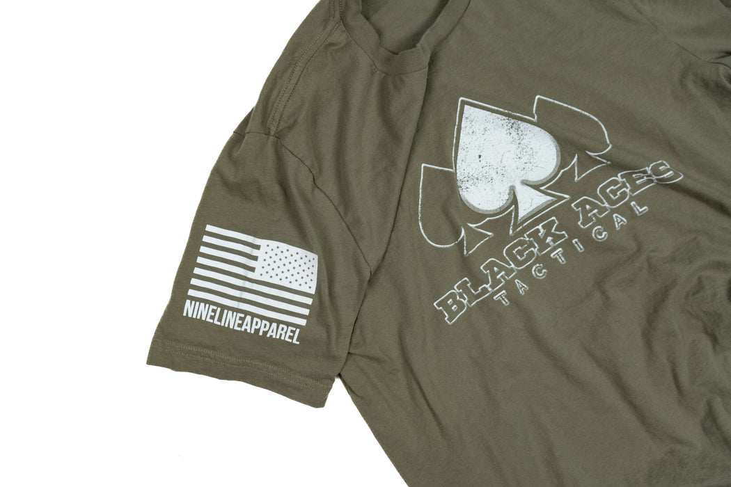 Black Aces Tactical NineLine Apparel T-Shirt (Olive)