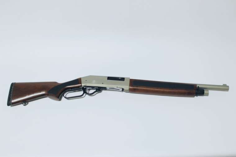 Lever 12, Lever Action, Silver on Natural Walnut