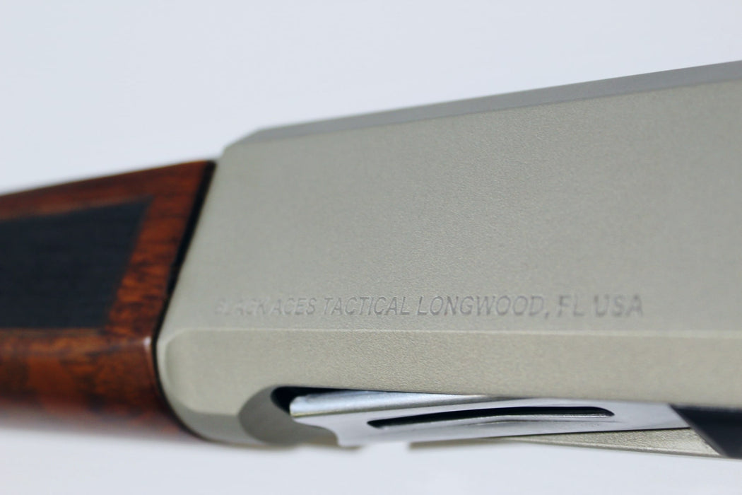 Lever 12, Lever Action, Silver on Natural Walnut