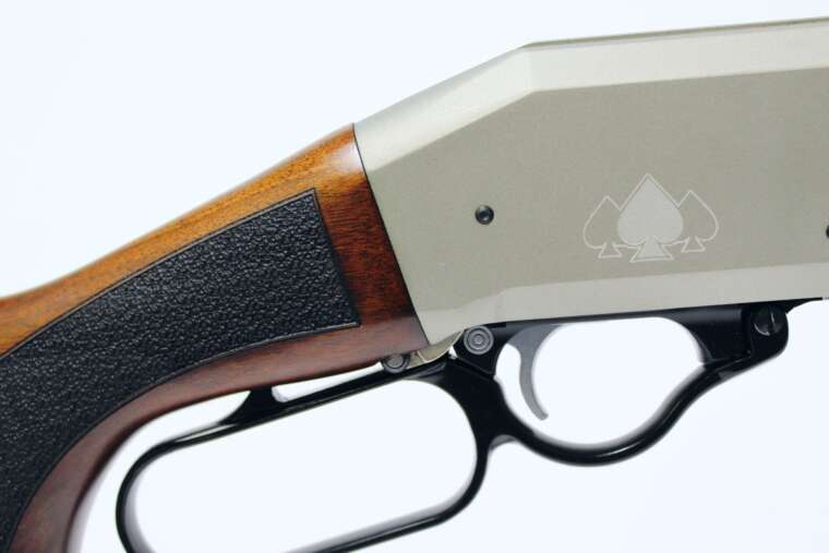 Lever 12, Lever Action, Silver on Natural Walnut