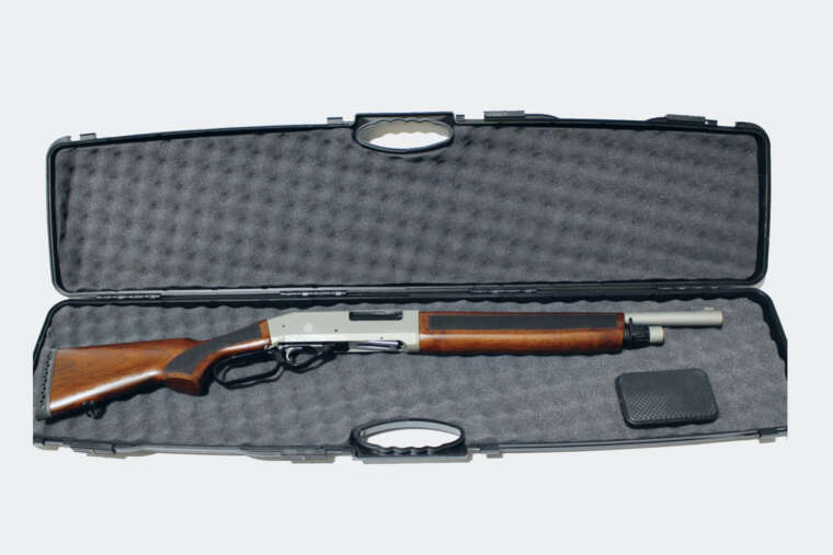 Lever 12, Lever Action, Silver on Natural Walnut